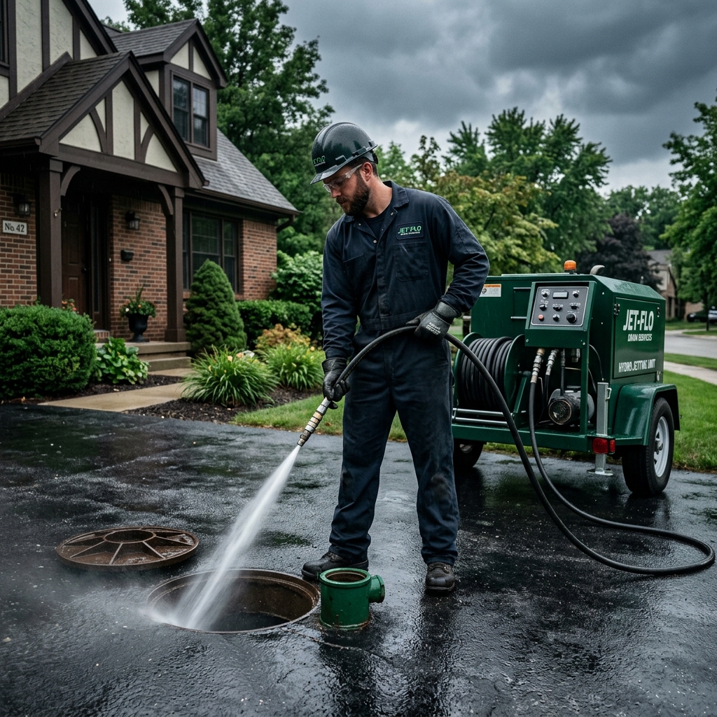 Hydro-jetting drain cleaning equipment
